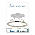 Lit Wall Crystal Anklets for Women Handmade Beach Boho Ankle Bracelet 4mm Adjustable Beaded Ankle Bracelet Waterproof Natural Stone Anklet Plus Size Anklets Gemstone Anklet Jewelry Gift for Her - style: Labradorite