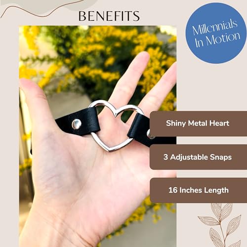 Millennials In Motion Gothic Necklaces - color: Heart Choker