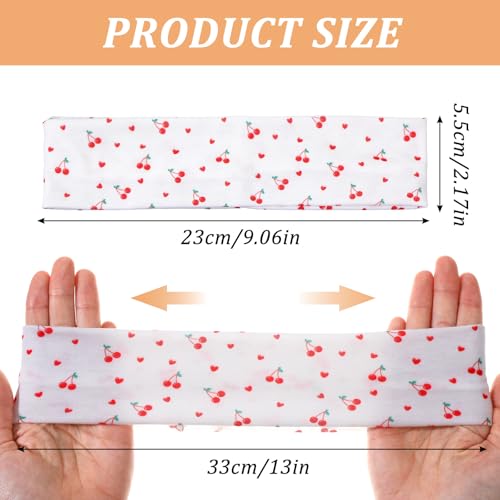 Tyqour 8pcs Women's Headbands Fashion Non Slip Cute Headband for Women Hairpin Headband Soft Fabric Girls Elastic Headbands Spring Summer Outfit