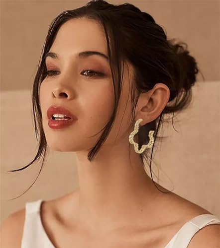 36 Pairs Gold Hoop Earrings Set for Women, Chunky Gold Earrings Multipack, Trendy Silver Hoop Earring Pack Jewelry - color: Style4-gold
