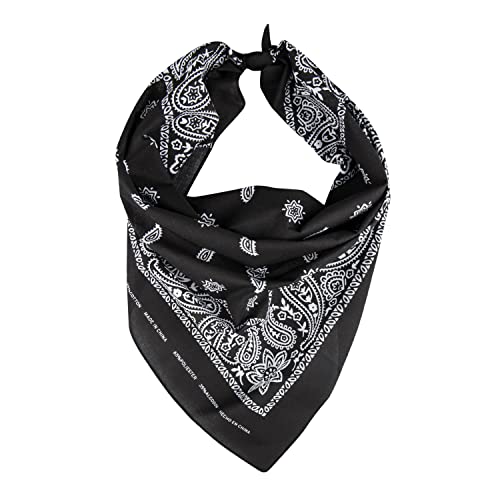 Levi’s All-Gender Multi-Purpose Bandana Gift Set – Headband, Wrap, Face & Neck Coverage - color: Black/White, size: Pack 2