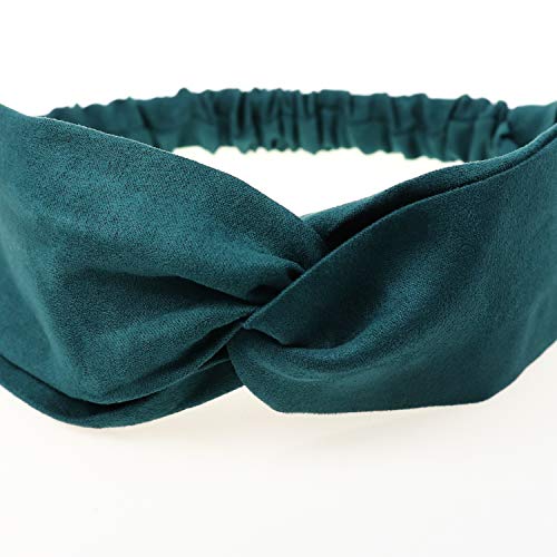 DRESHOW 10 Pack Boho Headbands for Women Girls Elastic Back Criss Cross Hair Band Twisted Head Wrap Solid Hair Accessories - color: 10 Pack Style E