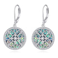 TIGER RIDER Abalone Shell 925 Sterling Silver Dangle Earrings Lightweight Filigree Dangle Drop Earrings for Women - style: Celtic Knot