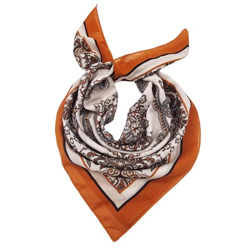 Large Cotton Bandana Lightweight Head Hair Scarf Headbands Wraps Cover Handkerchiefs for Women Men 25 x 25 inch - color: Rt06