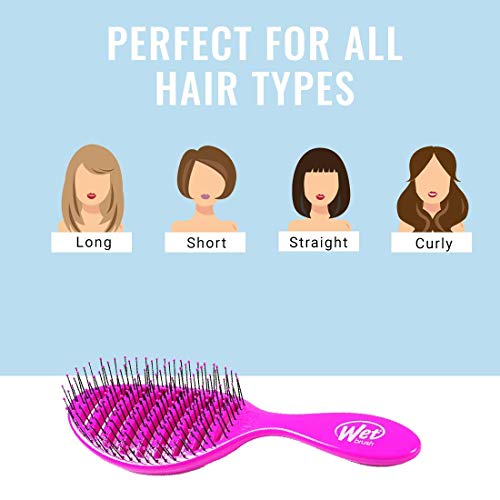 Wet Brush Speed Dry Detangler (Pink)- Ergonomic, Heat Flex Bristles, Blow Dry, Detangling Knots, Snag-Free, Anti-Static Brush for All Hair Type (Pack of 2) - color: Pink, size: 1 Count (Pack of 2)