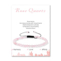Lit Wall Crystal Anklets for Women Handmade Beach Boho Ankle Bracelet 4mm Adjustable Beaded Ankle Bracelet Waterproof Natural Stone Anklet Plus Size Anklets Gemstone Anklet Jewelry Gift for Her - style: Rose Quartz