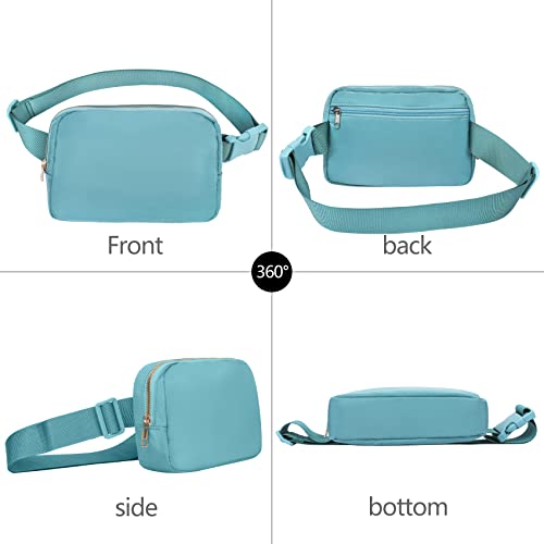 VOROLO Fanny Pack For Women And Men Crossbody Bag Belt Bag with Adjustable Strap Graduation Gifts Light Blue - color: Light Blue, style: 1 Pack Fanny Pack