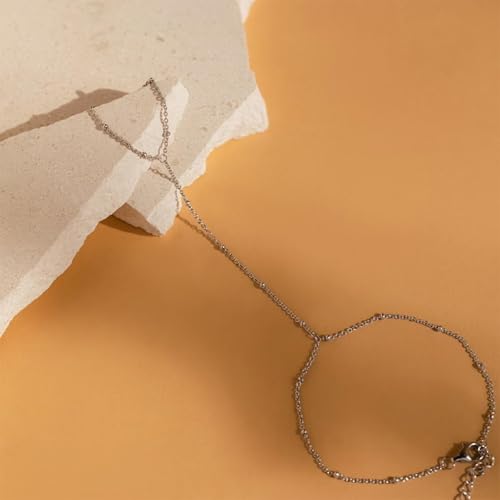 choice of all Hand Chain Bracelet Gold Finger Ring Bracelet Hand Chain for Women Trendy Birthday Jewelry Gifts - color: A2:hand chain-S