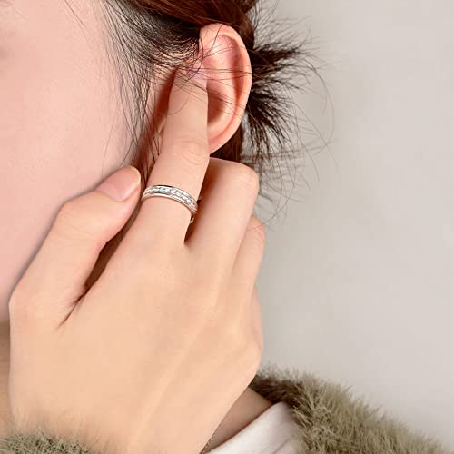 925 Sterling Silver Knuckle Rings for Women Minimalist Thin Stacking Rings Set 3PCS Midi Pinky Ring Size 2.5-8.5 - color: SET 2, size: 5