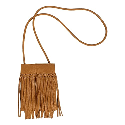 Hoce Women’s Leather Fringe Messenger Bag Large Hobo Crossbody Tassel Shoulder Bags, Gift for Mom Wife Girlfriend - color: 07785brown