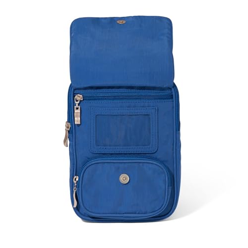 Baggallini Journey Crossbody Bags for Women 9x6 Small Lightweight Travel Handbag W/RFID - color: Lapis