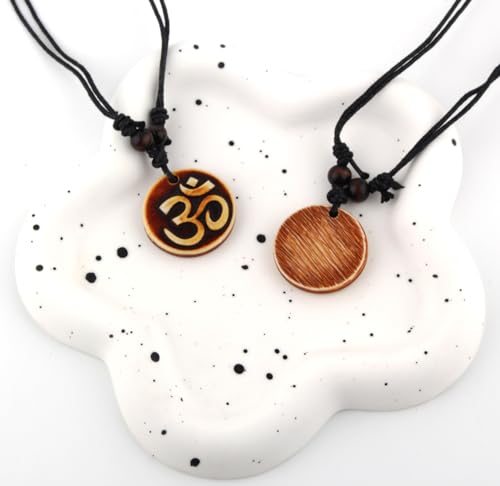 Om Necklace for Men Women,Yoga Charm Aum Ohm Sanskrit Amulet Symbol Pendant Necklace