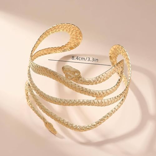 Gold Arm Cuff Bracelets for Women Upper Arm Cuff Jewelry Greek Goddess Accessories