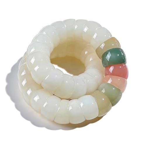 Fidget Bracelet Natural Bodhi Seeds Beaded Bracelets Zen Fidget Stretch Bracelets Alleviate Anxiety Stress Protection Healing Bodhi Jewelry Gifts for Women Men - color: A4:Fidget Bracelet