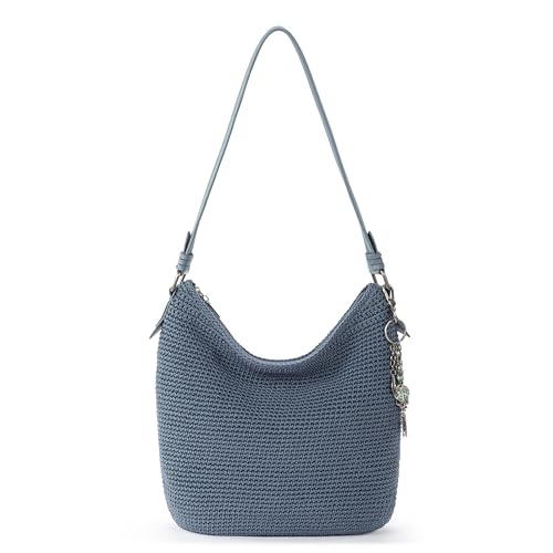 The Sak Sequoia Hobo Bag - Hand Crochet Large Women's Purse for Everyday & Travel - Durable Handbag & Tote With Zipper Pocket - color: Maritime