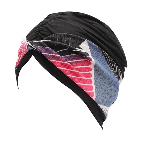 ZLYC Chemo Headwear for Women Pre Tied Turban Headwear Lightweight Beanie Hat - color: Color Stripe