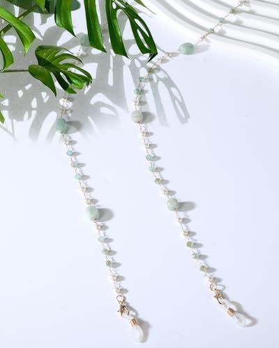 Bohemia Glasses Chain for Women - Boho Sunglasses Holders Around Neck Eyeglasses Charms for Eyewear Retainer Strap - color: Blue