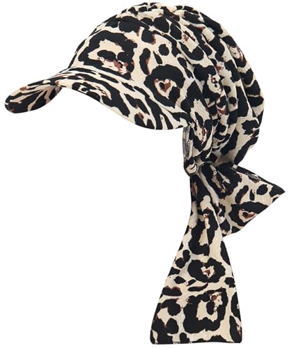 XYIYI Chemo Headwear for Womens Cancer Patients, Head Scarf Chemotherapy Headwraps Hat - color: Leopard Print