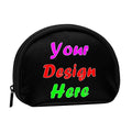 Generic, Custom Coin Purse, Personalized Small Purse Wallet Mini Wallet Coin Bag with Zipper Design Your Own Pouch, wer-01, Black, One Size