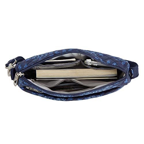 Travelon Anti-Theft Classic Small East/West Crossbody - color: Geo Sunflower