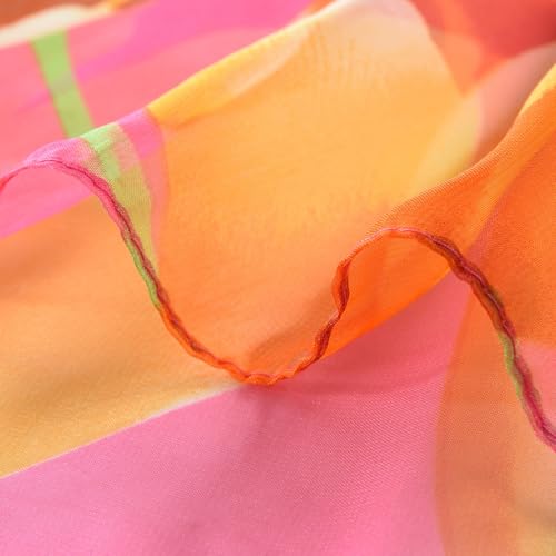Womens Sexy Bohemian Floral Beach Cover Up Sarong Wrap Swimsuit Beachwear - color: A-pink