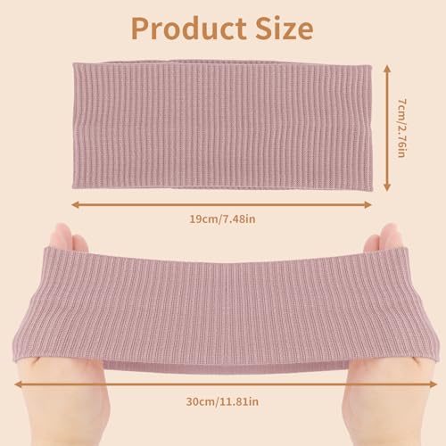 8 Packs Knitted Thick Headbands for Women Fashion Wide Hairbands Non Slip Boho Head Bands Workout Outdoor Yoga Sports Hair band Hair Accessories - color: muti-color-2