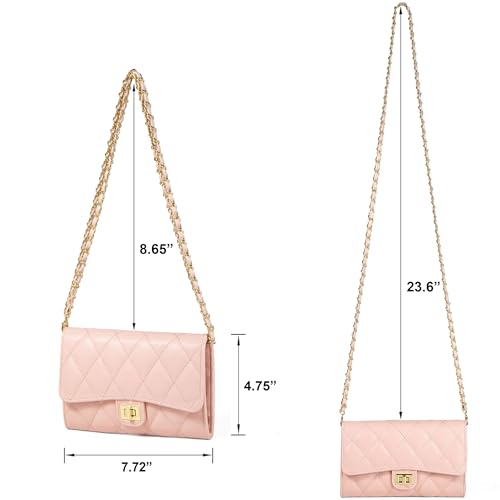 Small Cross Body Purses Sling Crossbody Bags for Women, Shoulder Bag Tote Purse Cross Body Bag Phone Bags - color: F Light Pink