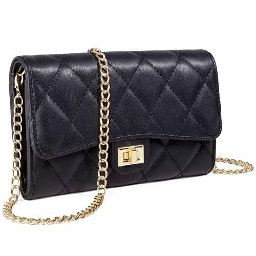 Small Cross Body Purses Sling Crossbody Bags for Women, Shoulder Bag Tote Purse Cross Body Bag Phone Bags - color: O Black