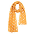 E-Clover Unique Fashion Women's Scarf Chiffon Sheer Scarves for Women Lightweight - color: Polka Dot-yellow