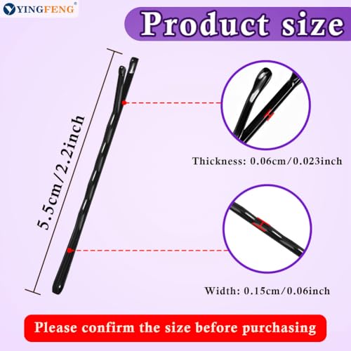 330 Pcs 2.2 Inch Black Bobby Pins, Set of Hairpins with Box, Premium Hair Pins for Kids, Girls and Women, Great for All Hair Types - color: Black(2.2Inch)
