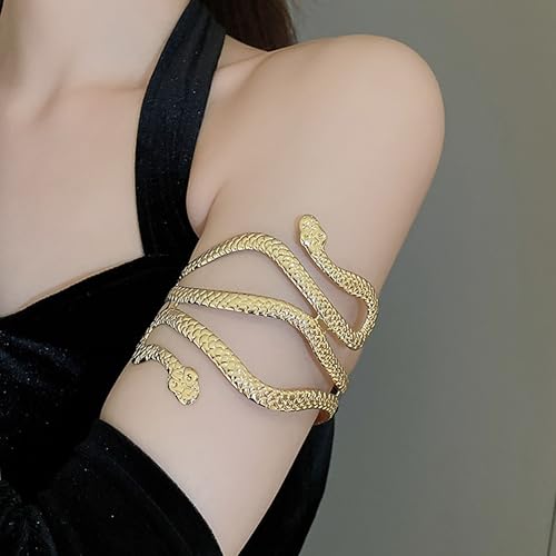 Gold Arm Cuff Bracelets for Women Upper Arm Cuff Jewelry Greek Goddess Accessories