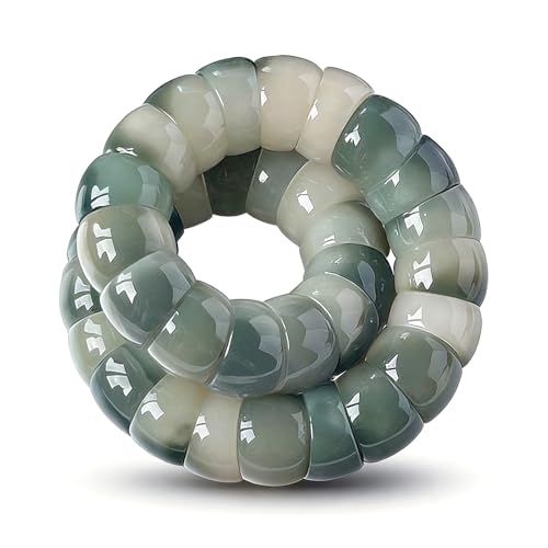 Fidget Bracelet Natural Bodhi Seeds Beaded Bracelets Zen Fidget Stretch Bracelets Alleviate Anxiety Stress Protection Healing Bodhi Jewelry Gifts for Women Men - color: A9:Fidget Bracelet
