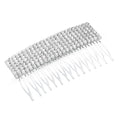 BERRICLE Hair Accessories for Women, Rhinestone Crystal Hair Comb for Thin/Thick Hair - color: Multi-Row Rhinestone Comb, Silver-tone