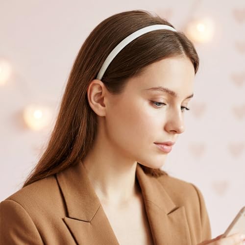 Ymapinc 6 PCS Fabric Headbands, Cute Cloth Headbands for Women | Non Slip Soft Thin Headband Pack for Makeup/Washing Face (6 Color)