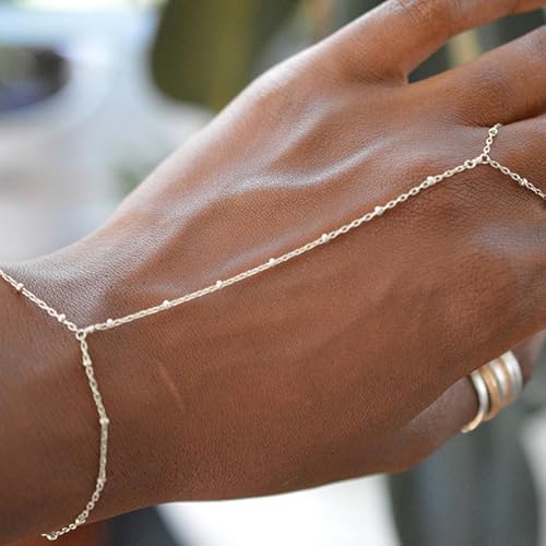 choice of all Hand Chain Bracelet Gold Finger Ring Bracelet Hand Chain for Women Trendy Birthday Jewelry Gifts - color: A2:hand chain-S