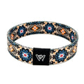Coastal Paloma Bracelet - Medium 7.5 Length for Large Wrists - Reversible Elastic Wristband Boho Surf Style Unisex