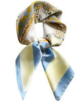 Satin Bandana Headscarf for Women Silky Hair Scarves for Fashion Lightweight - color: 10-blue Roman