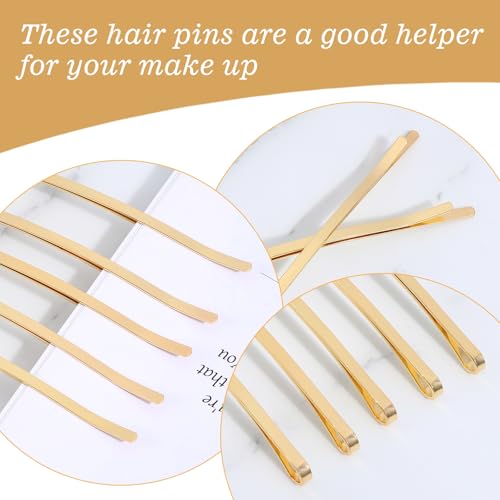 Tyqour 30pcs Jumbo Bobby Pins 3.35 Inch Long Bobby Pins for Thick Updo Hair, Metal Hair Clips Hairpins Hair Accessories for Women, Gold Long Hair Pins Hair Clips Hairpins Hair Accessories - color: Gold