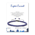 Lit Wall Crystal Anklets for Women Handmade Beach Boho Ankle Bracelet 4mm Adjustable Beaded Ankle Bracelet Waterproof Natural Stone Anklet Plus Size Anklets Gemstone Anklet Jewelry Gift for Her - style: Lapis Lazuli