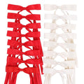 WORTL Red Hair Bows Clips Coquette Ribbon Bowknot with Long Tail Princess Hair Bows French Barrettes Hair Accessories for Women Girls 16PCS (Red, Cream) - color: Red, Cream
