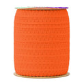 Mandala Crafts Orange Stretch Lace Soft Elastic Trim Roll - 55 Yards 1 Inch Wide Stretchy Frilly Picot Ribbon for Sewing Lingerie, Headbands, Underwear, and Crafts - color: Orange