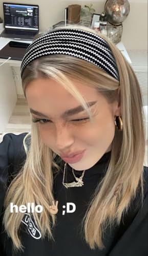TERSE Cheetah Headbands for Women Short Hair Non Slip Elastic Sweat Hairbands Leopard Print Soft Fabric Hair Bands - color: Headbands Color- Stylish Cheetah Print Set