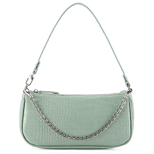 Loiral Small Purse for Women, Retro Classic Tote HandBag Shoulder Bags Clutch Purse - color: Light Green