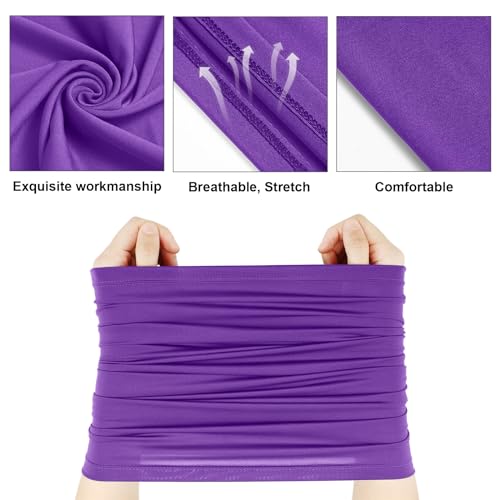Geyoga 6 Pieces Summer UV Protection Cooling Neck Gaiter Face Clothing Neck Gaiter Mask Scarf Sunscreen Breathable Bandana - color: Cute Colors