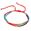 SUMMER LOVE Boho Bohemian Beaded Anklet Bracelets for Women Unique Colorful Pretty Beach Anklet,Handmade - color: Color 9#
