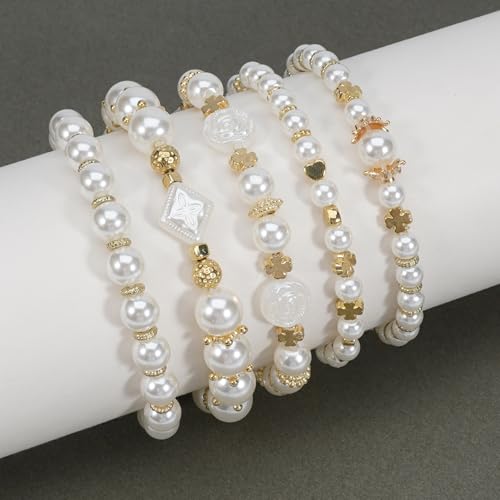 Bohemia Bracelets for Women Vintage Stackable Beads Bracelets Charm Stretch Beach Jewelry - color: Color 39