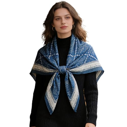 41" Large Square Scarf Hairscarf Fashion Scarves Hair Wrapping Scarfs Night Sleeping Headscarf for Women B06 - color: B064