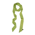 Long Thin Skinny Scarf Satin Neckerchief Ribbon Tie Waist Belt for Women - color: Dot Light Green