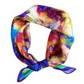 Women's Small 21 inch 100% Silk Scarf Bandana for Head Neck Hair | 100% Mulberry Silk Lightweight Designs Gift-Ready Packaging For Hair Fashion 21"x21" Printed - color: 102multicolor