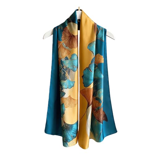 Silk Scarf Mulberry Silk Fashion Scarves Long Lightweight Shawl Wrap … - color: W44